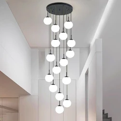Modern home decor led lights pendant light lamps forstaircase Chandeliers for living room hanging light indoor lighting