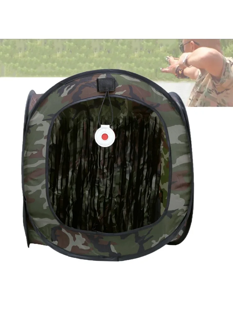 Namiot do strzelania na zewnątrz Składany Paintball Proca Kulki BB Odzyskiwane Tarcze Treningowe CS Airsoft Przenośna Taktyczna Torba — 2