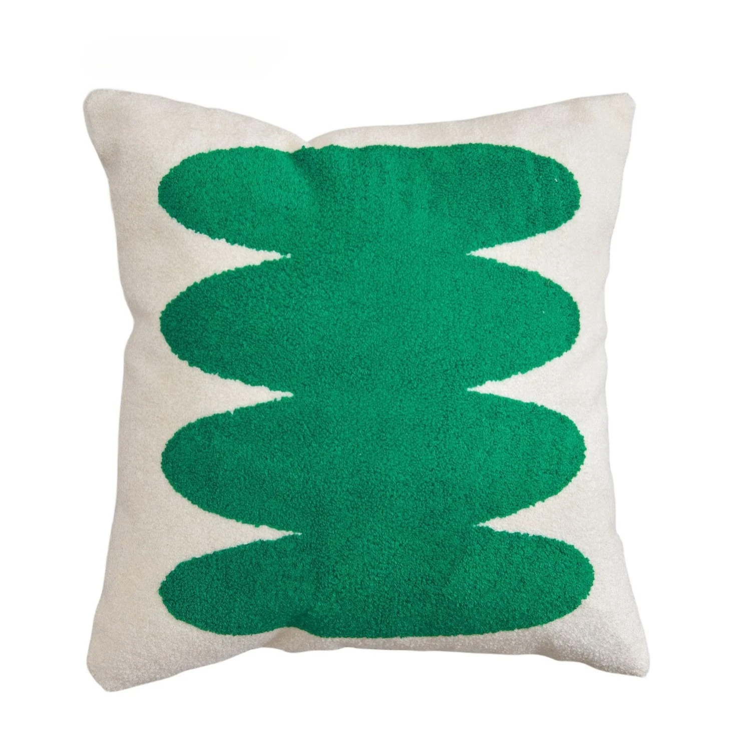 45x45cm Tulip Embroidery Pillow Cover Living Room Sofa Green Cushion Waist Cover Simple Sofa Couch Bedding Pillowcase