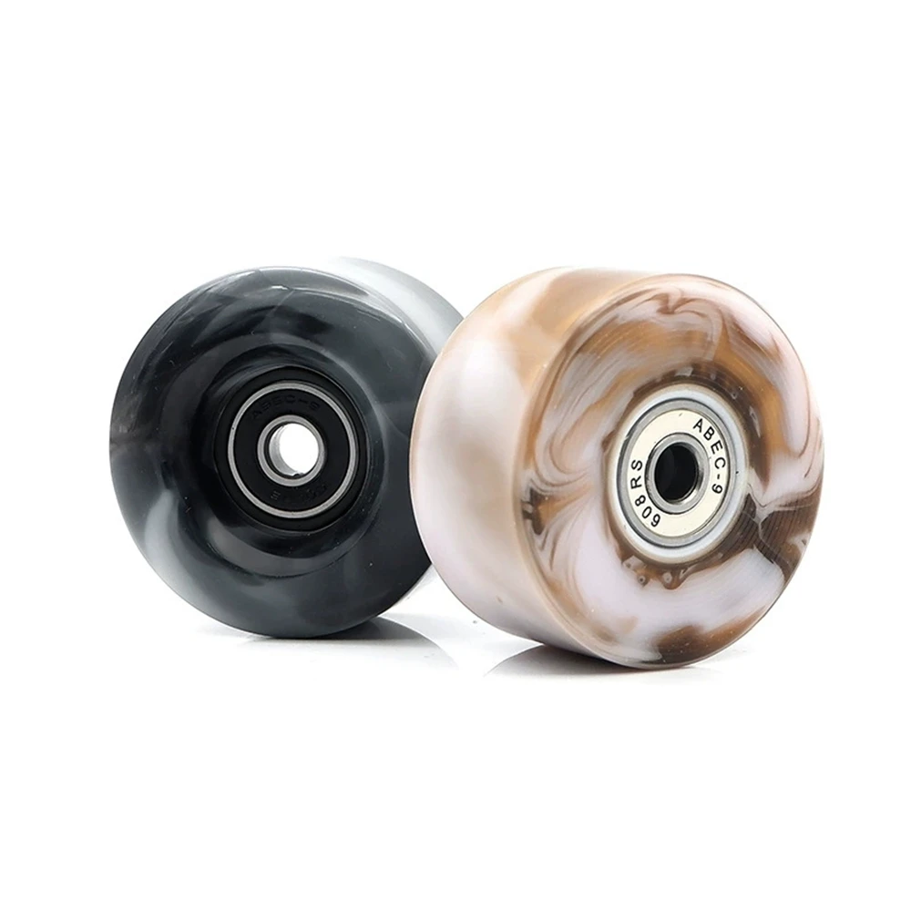 4 Pieces Freeline Skates Wheels 58 x 32mm 82A Roller Skate Wheel With 608 Bearings Highly Elastic Wheel PU Wheel Original KSANA