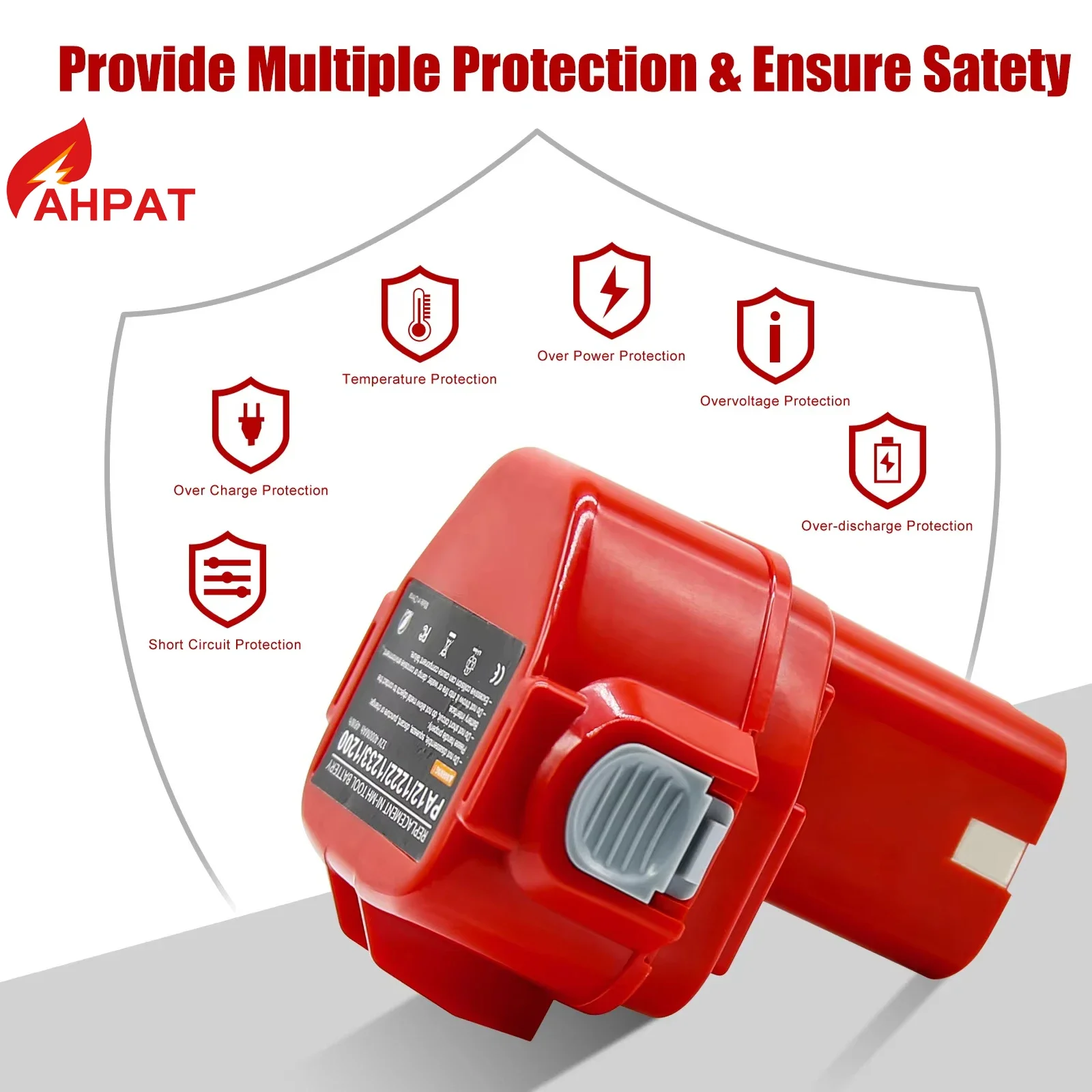 2026 12 فولت بطارية لماكيتا PA12 ni-mh بطارية 1200 1220 1201 1222 1233SA/B1235 192681-5 4800-12800 مللي أمبير بطاريات أداة السلطة #4