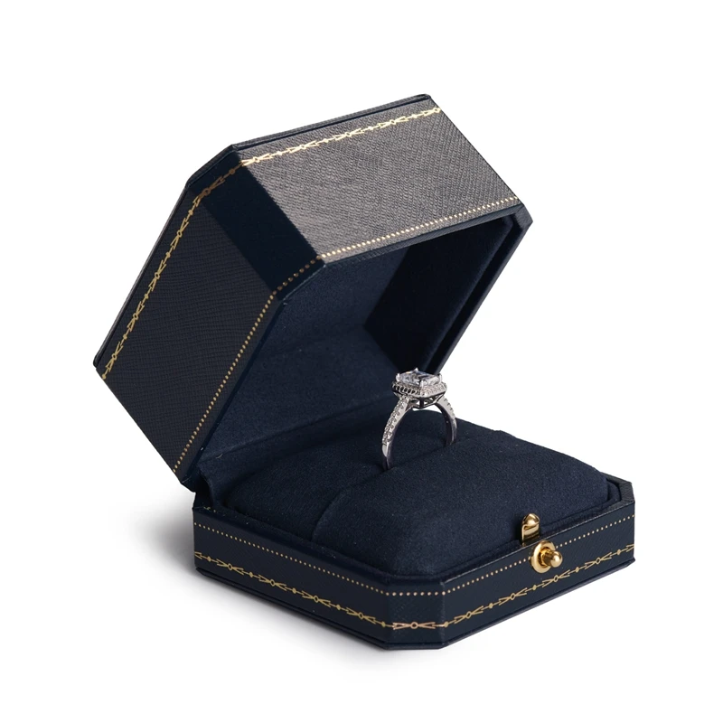 Oirlv Jewelry Ring Box Wedding Couple Ring Box Vintage Jewelry Box Royal Blue Gift Boxes Royal Blue Rings Jewelery Jewellery Box