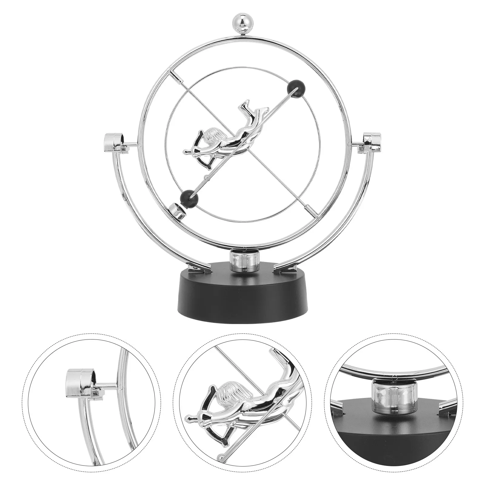 

Elegant Perpetual Motion Device with Swinging Cupid Unique Tabletop Ornament for Room Decoration Relaxing Desk Gadget for Adults