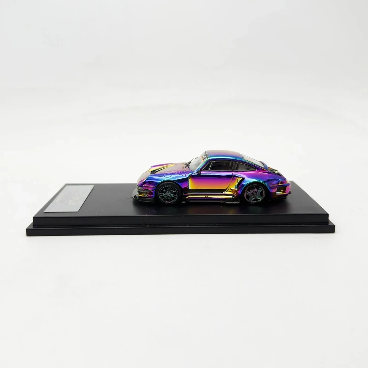 DRAGONBO x DCM 1:64 Porsche 993 Widebody Chrome Chameleon Diecast Model Car In Stock Ready To Ship view 5