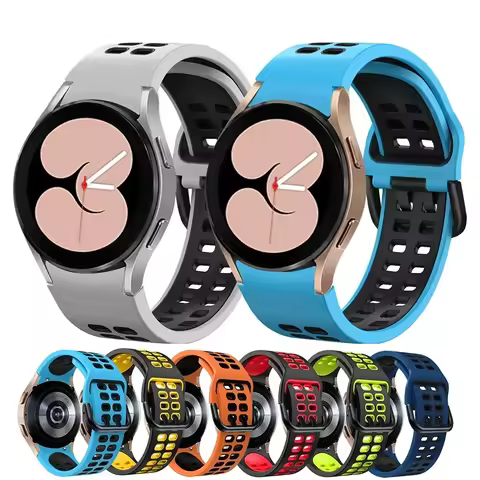 20mm band For Samsung Galaxy Watch 5 6 7 FE 4 classic 46 42mm smartwatch No Gaps Silicone Correa Galaxy Watch 5 44mm 40mm Strap