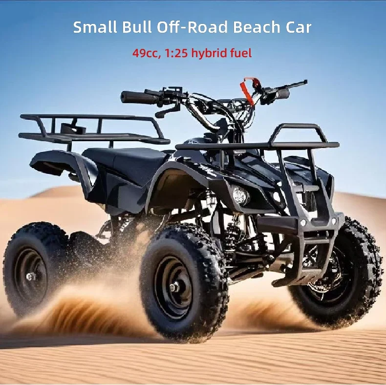 Kids ATV 49CC 2-Stroke All-Terrain Quad Bike, Mini Off-Road Motorcycle for Children, 4-Wheel Buggy