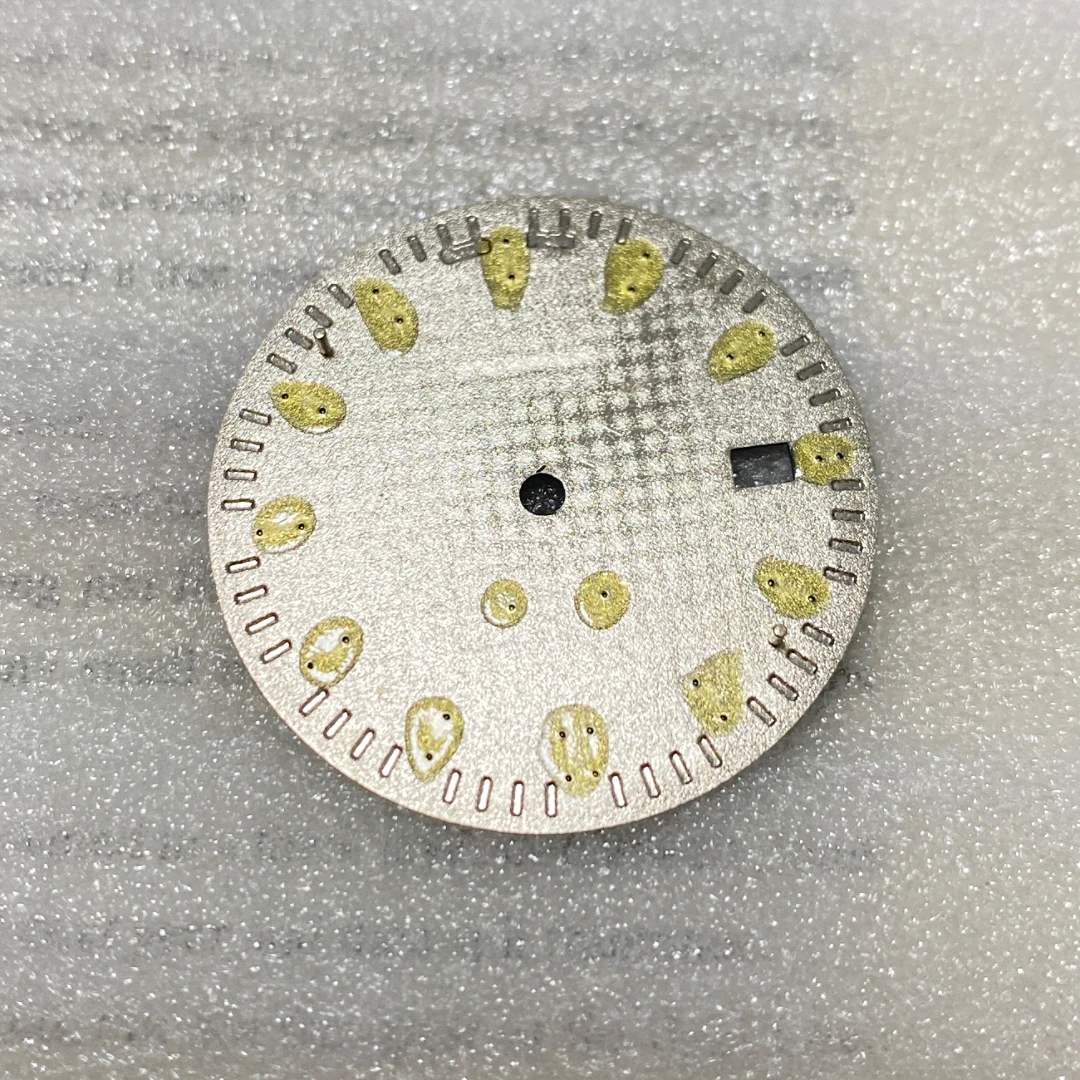 31.8 مللي متر الهراء الملمس ساعة الطلب وزارة الدفاع تاريخ نافذة ساعة الأيدي لا شعار صالح ل رويال البلوط سايكو NH35 حركة Lume ساعة ملحق