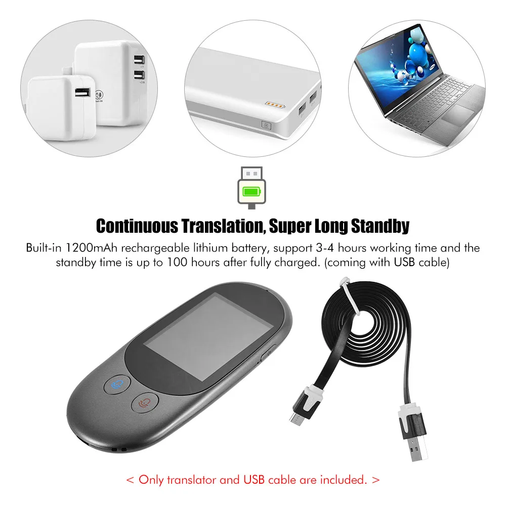 Translator Instant Voice Traductor Online 126 Languages F1 With Camera Support Photographic Scanning Translation