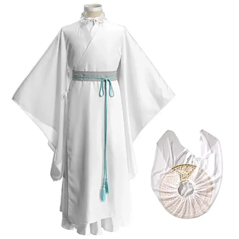 

COSda@Xie Lian Cosplay Costume for Men and Women, Anime Tian Guan Ci Fu, Xielian Wigs, Bamboo Hat, Han Clothing