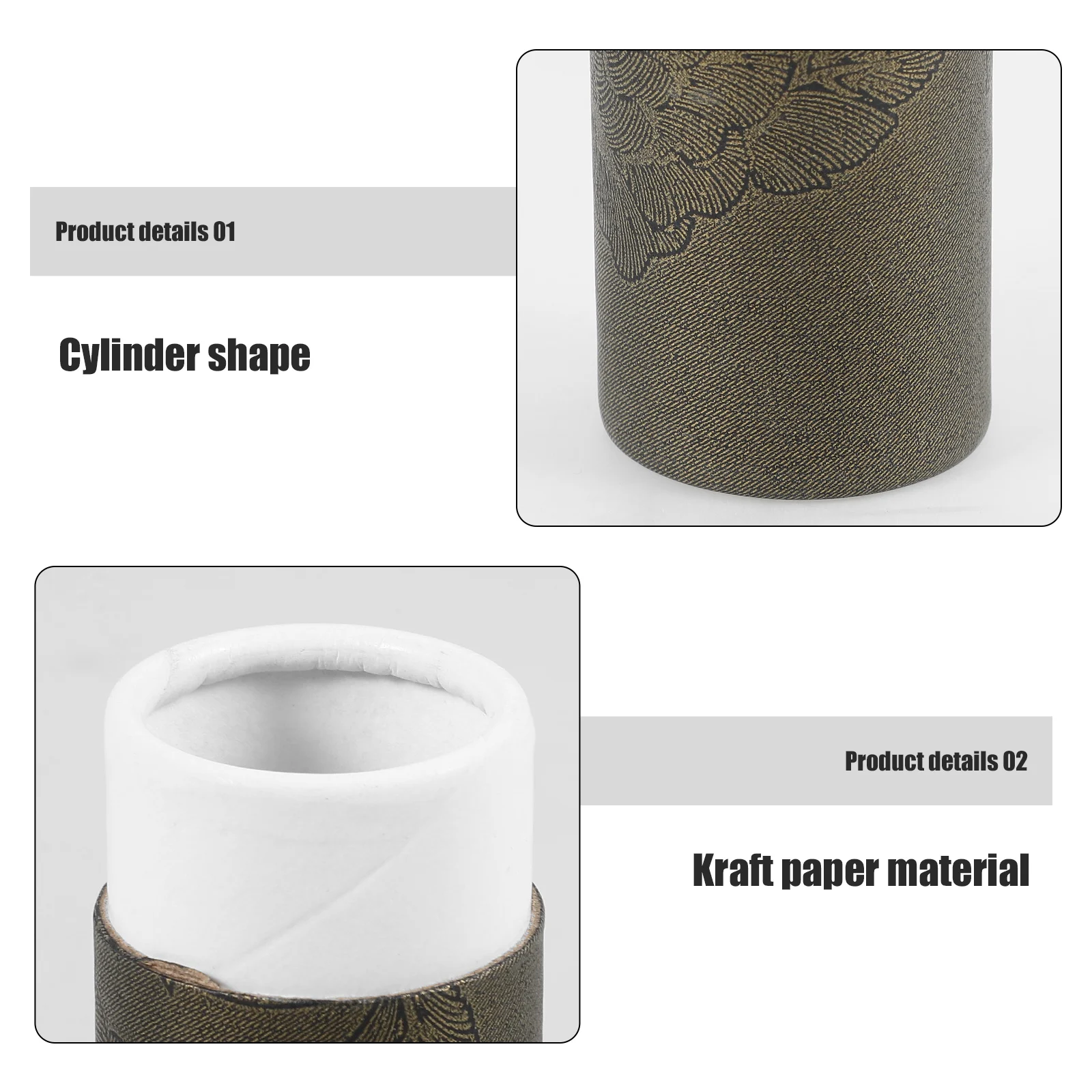 

10 Pcs Essential Oil Bottle Packaging Box Packing Boxes Paper Tube Supplies Containers Kraft Travel for Shipping