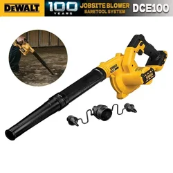 DEWALT DCE100 Compact Jobsite Blower Dust Vacuum Cleaner Garden Leaf Rechargeable Blower Power Tools Cordless Air Blower DCE100N