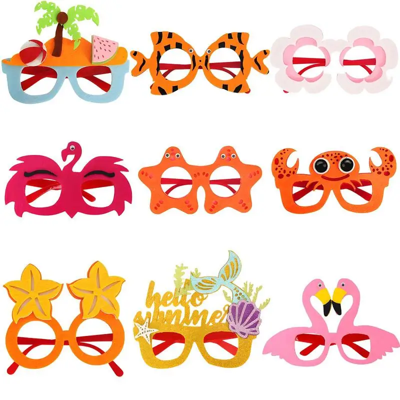 

Hawaiian Party Sunglasses 9X Pool Party Beach Decoration Sunglasses Funny Themed Cool Novelty Prank Glasses For Hawaiian Beach