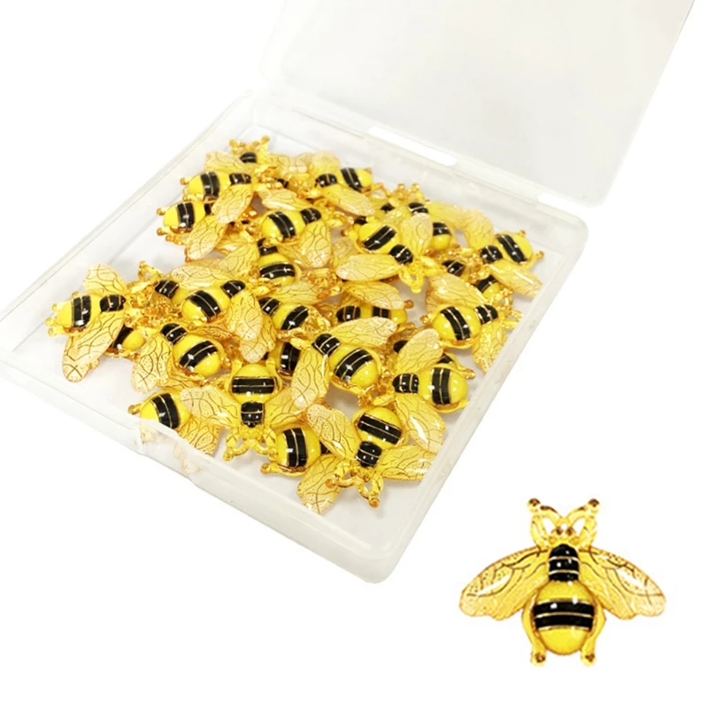 3D Bee Push Pin ชุดกระดาษ Photo Memo เอกสารเหล็ก Tack โปสการ์ด Pin สำหรับ Home Dropship