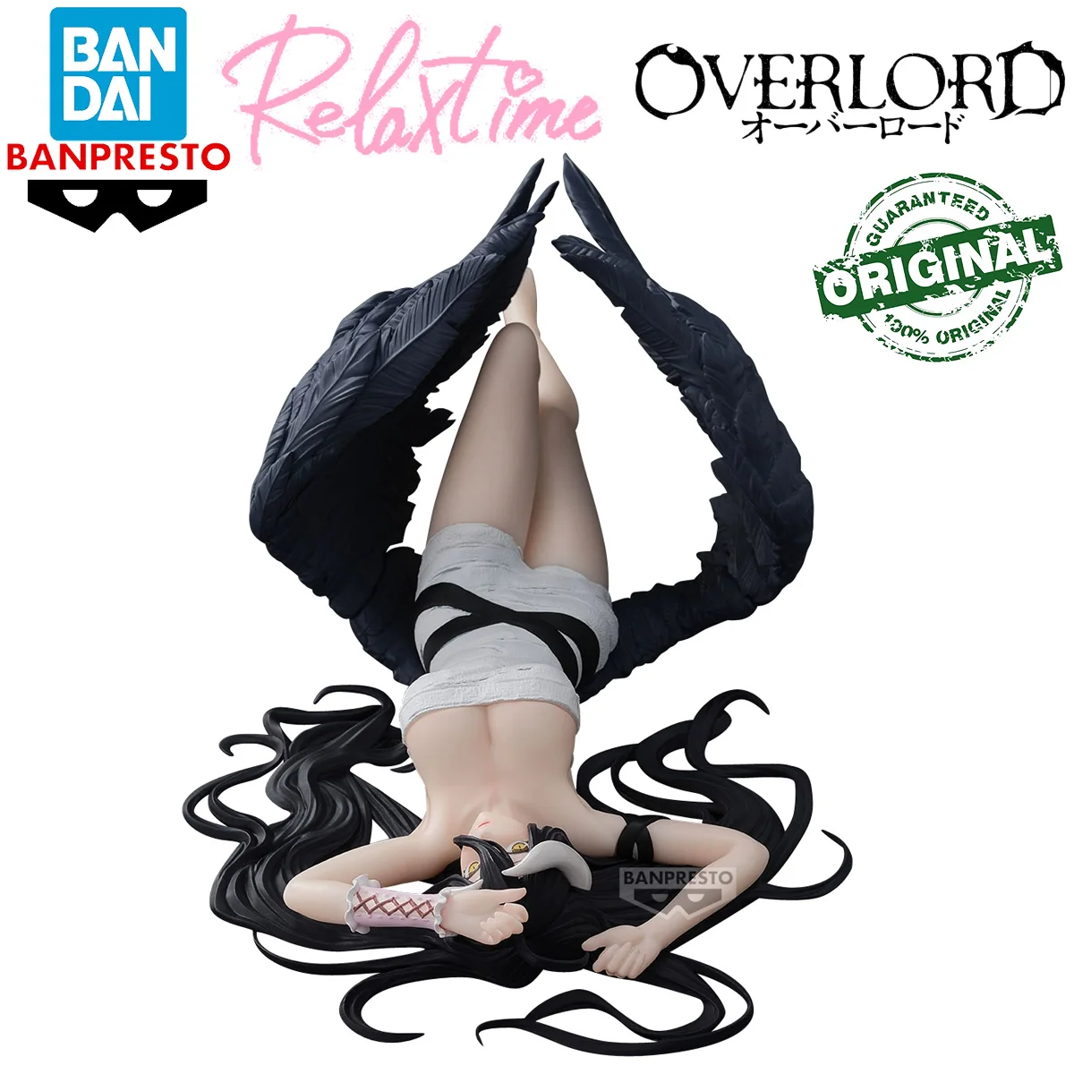 

Pre-Order Original Bandai Banpresto Relax Time Overlord Albedo Roll Bandage Ver. Animation Hot Beauty Girls Figures Model Toys