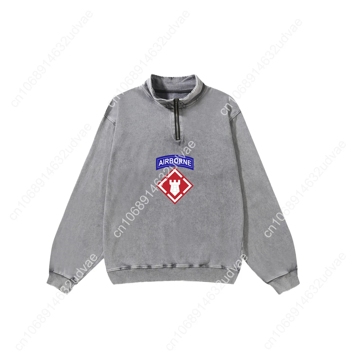 20th Engineer Brigade EN Airborne Retro Sweatshirt Man Woman Teenager Vintage Pullover Half Shirt Custom Tops Sleeved Tshirt