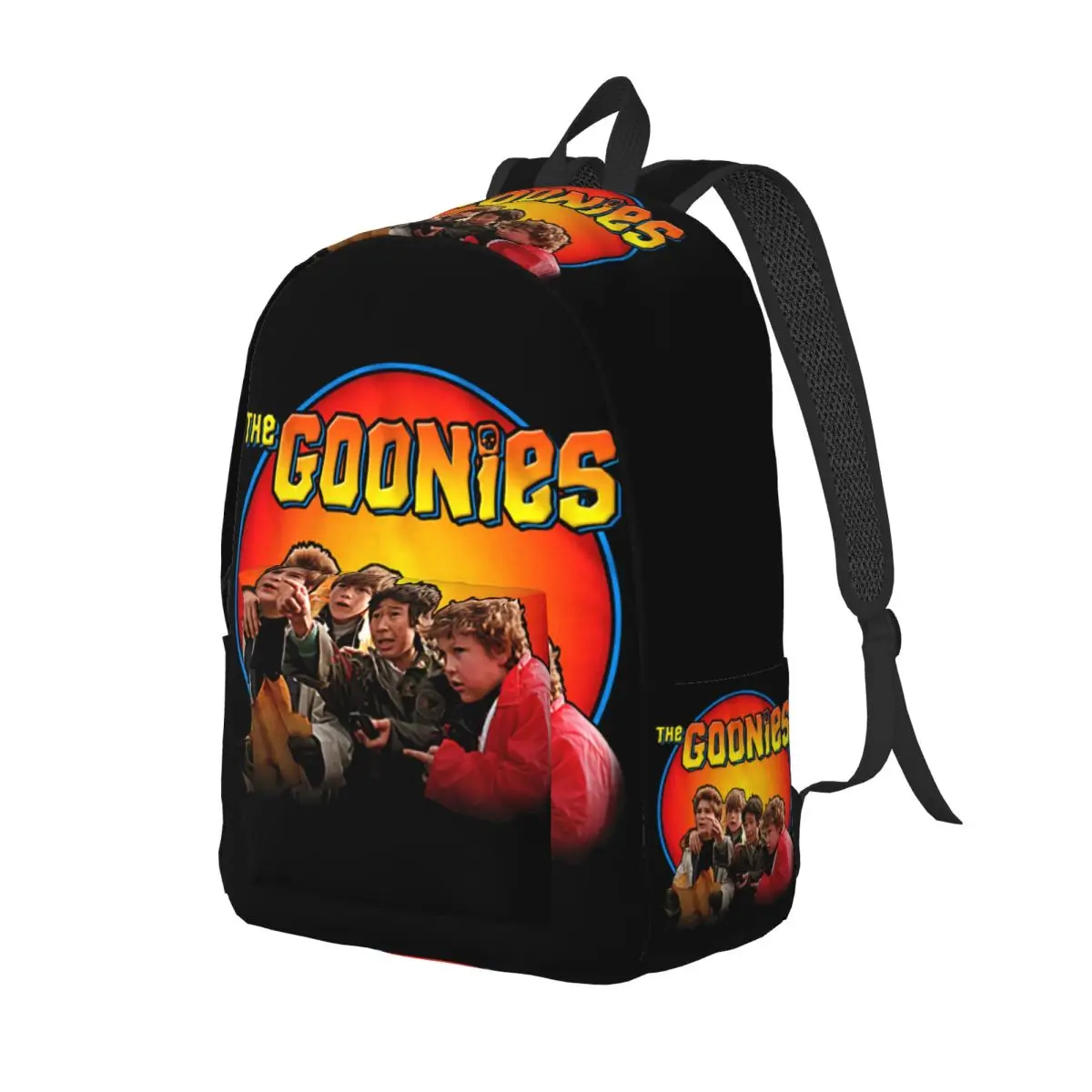 Custom The Goonies Canvas Backpacks Water Resistant College School Sloth Chunk Fratelli Skull Pirate Bag Printing Bookbag
