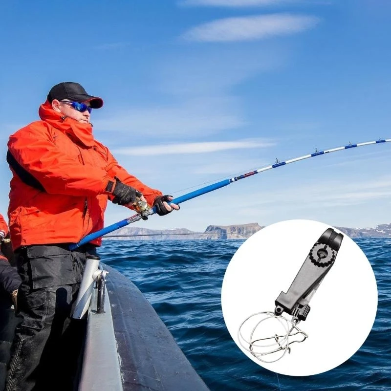Fishing Adjustable Planers Board Release Clip Trolling Line Clamps Heavy Tension for Ocean Anglers
