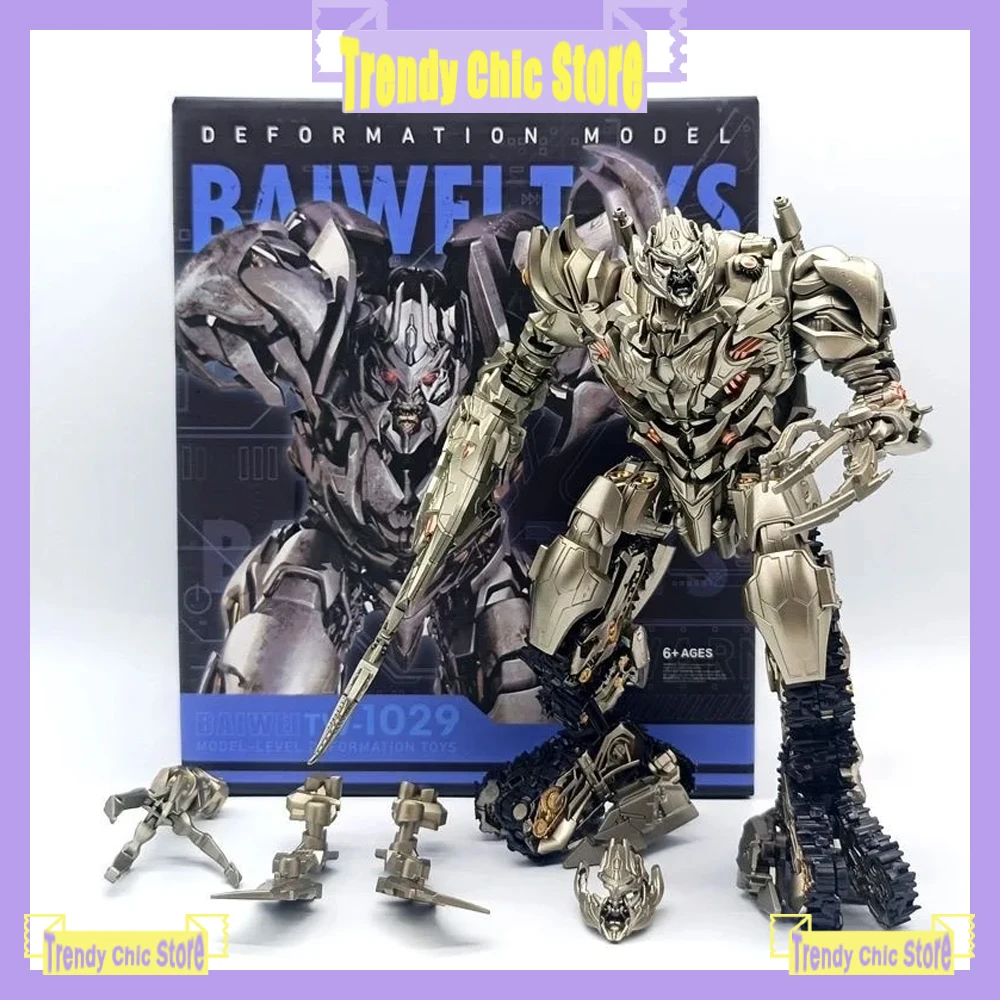 BAIWEI Transformation Toy TW1029 Finely Painted Megatron Movie Version SS13 Tank Robot Model Action Figure Collection Gift Boy