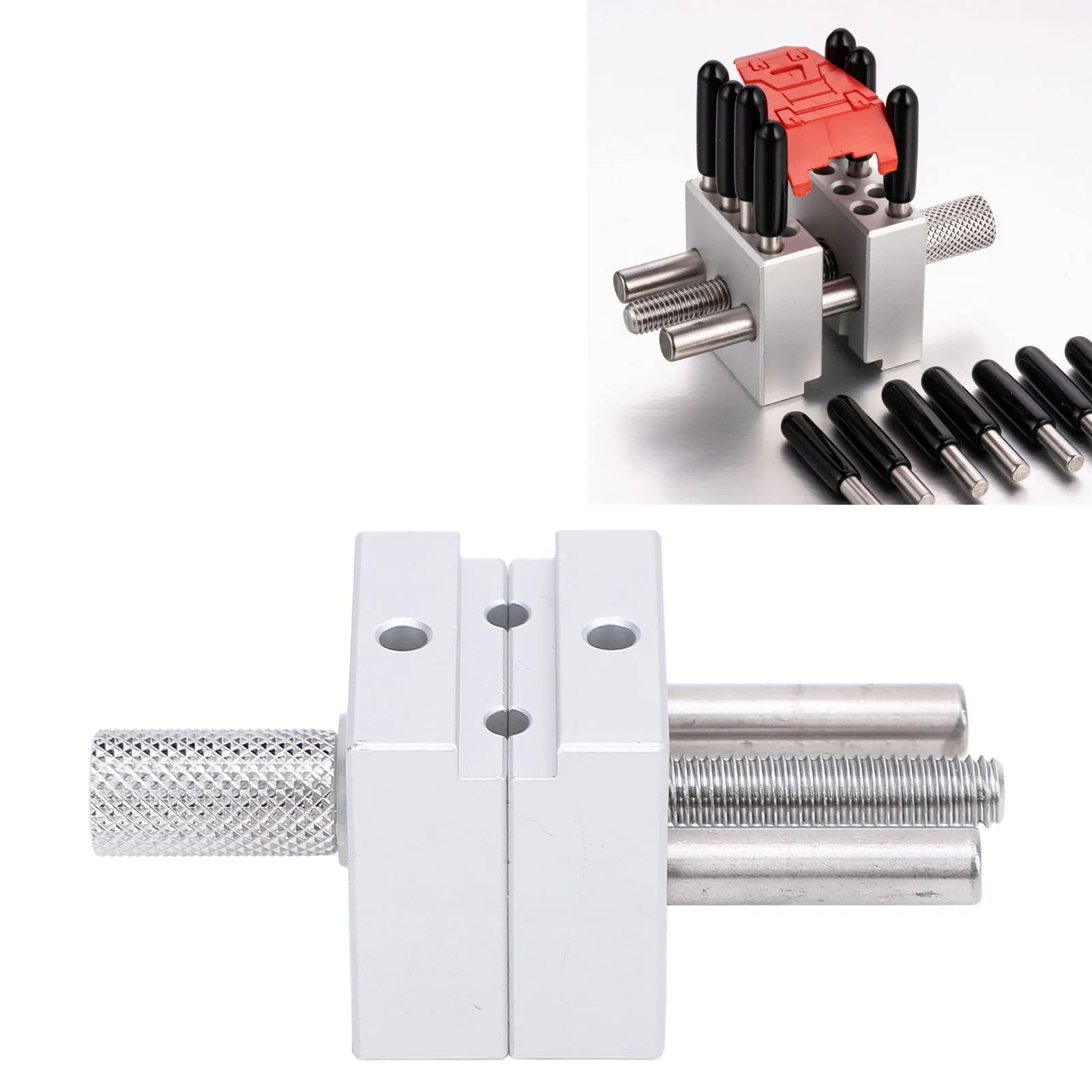 Mini Vise Clamp High Accuracy Adjustable 30mm Maximum Clamping Dia Metal Handy for Jewelry Making Craft Electronics
