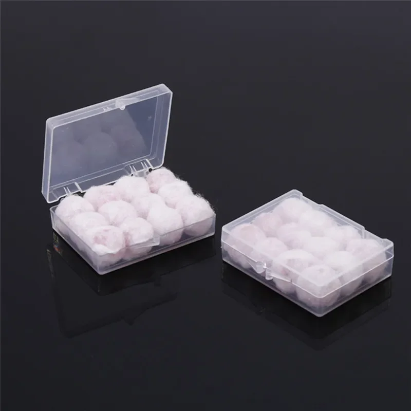 12Pcs Noise Reduction Earplugs Wax Cotton Travel Sleep Plugs Soundproof Protect Hearing Safety Noise Reduction Swimming Ear Plug