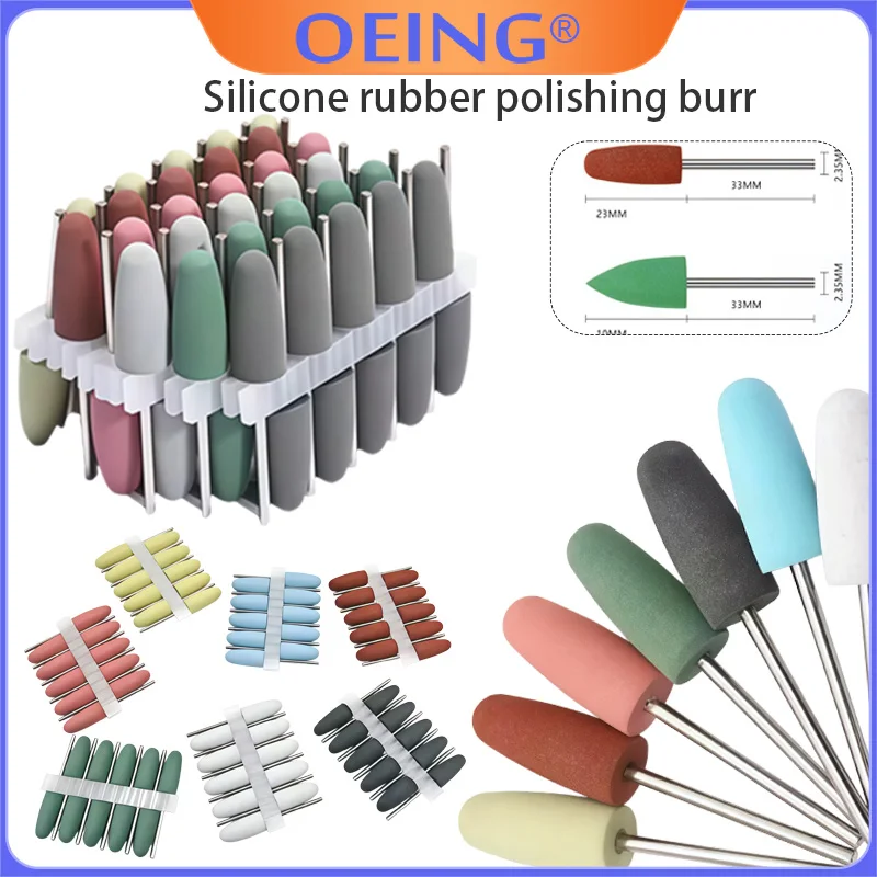 

10Pcs Dental Materials Rubber Bur; Bur for Polishing with Rubber Beads; Specifically Designed for Dental Prosthetics