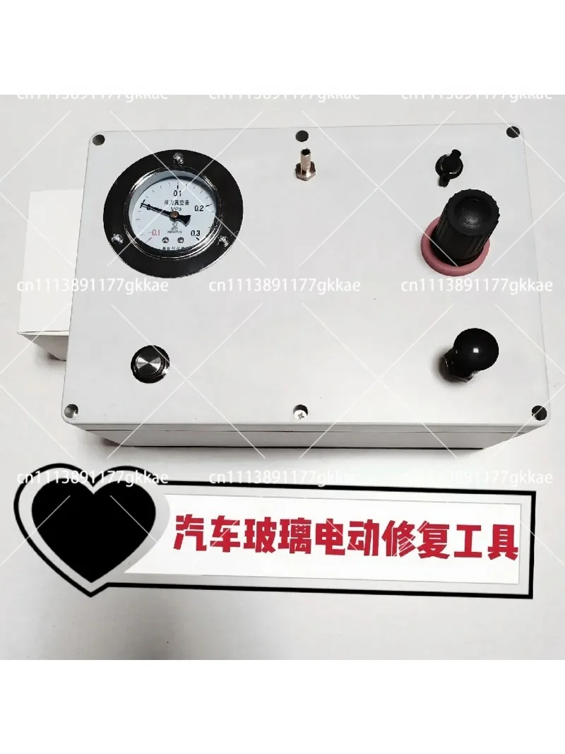 Glass Crack Repair Kit Windshield Resin Injector Vacuum Pressure Pump One Button Switch