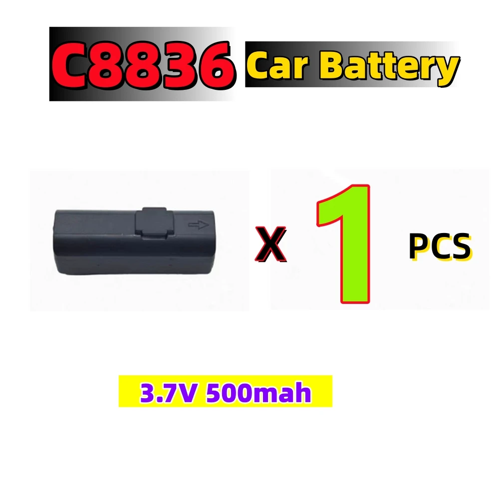 JHD FOR JJRC C8836 Car Battery 3.7V 500mah Lipo Battery C8836 RC Tractor Original Spare Par Accessories