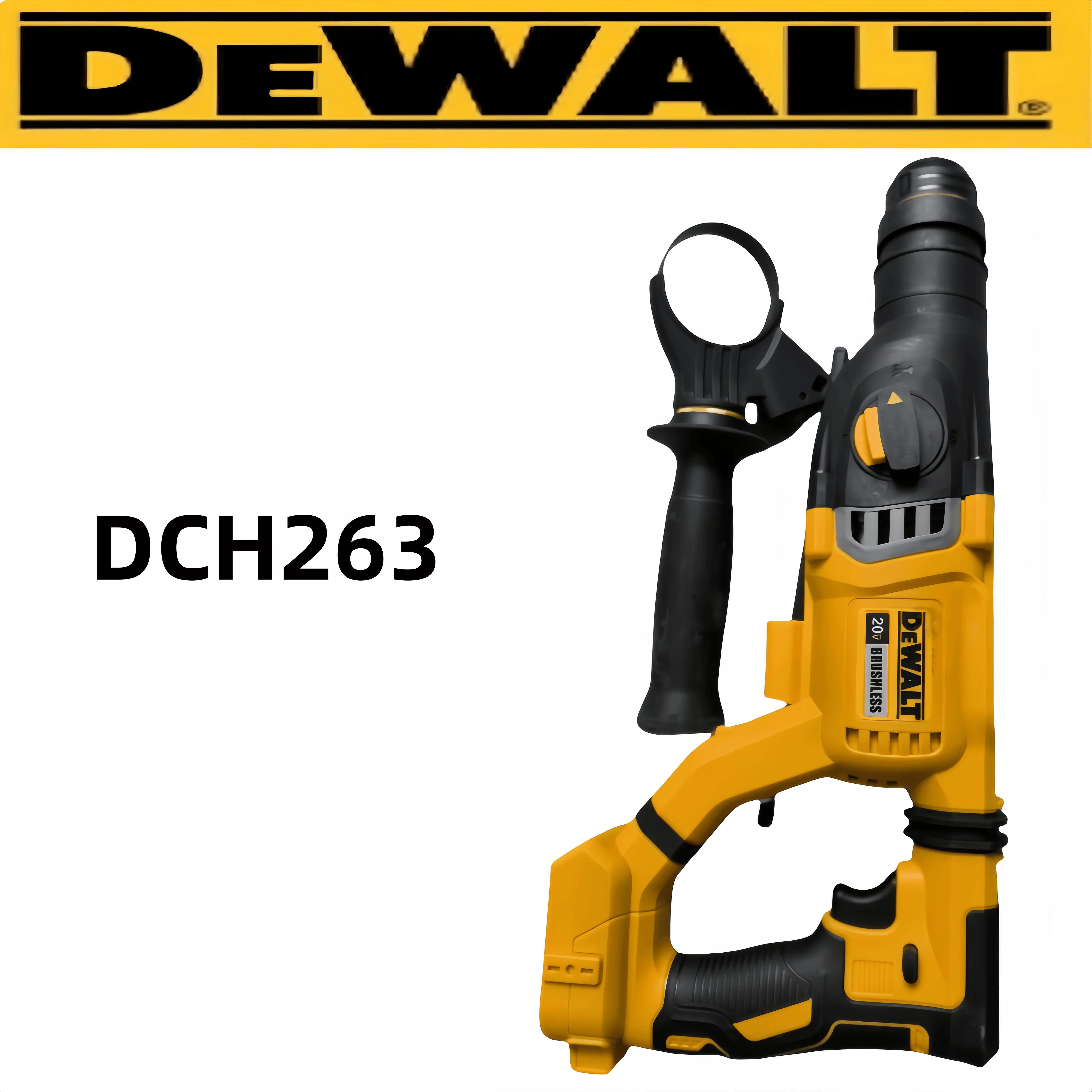 

DEWALT20V Lithium Electric Hammer DCH263 Brushless Rechargeable Hammer Drill Home Multi-functional Concrete Hammer