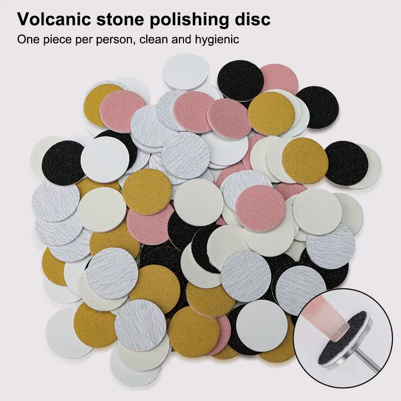 20 قطعة المتاح باديكير طحن الملفات استبدال الصنفرة الجلد الميت الملمع إهاب الكالس إزالة منصات القرص قدم أدوات العناية