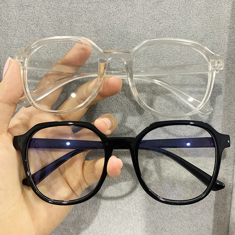 New Korean Version Simple Square Frame Men And Women Fashion Trend Reading Anti Blue Light Eyewear