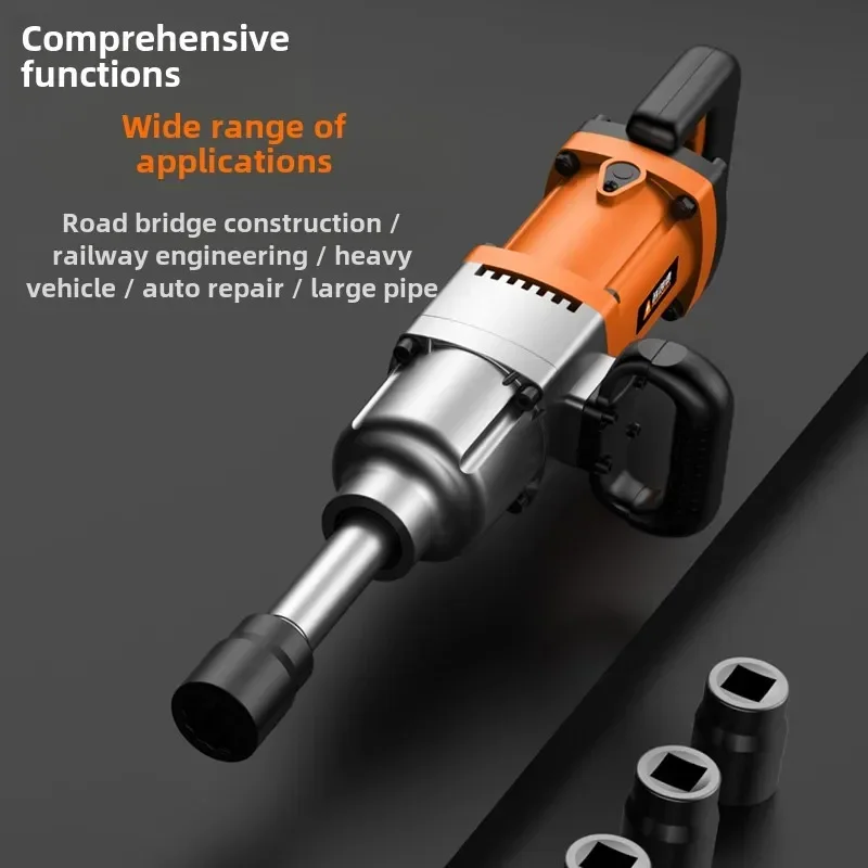 220V Heavy Duty Electric Impact Wrench Plug-in High Power Industrial Grade for Automotive Repair and Tower Crane