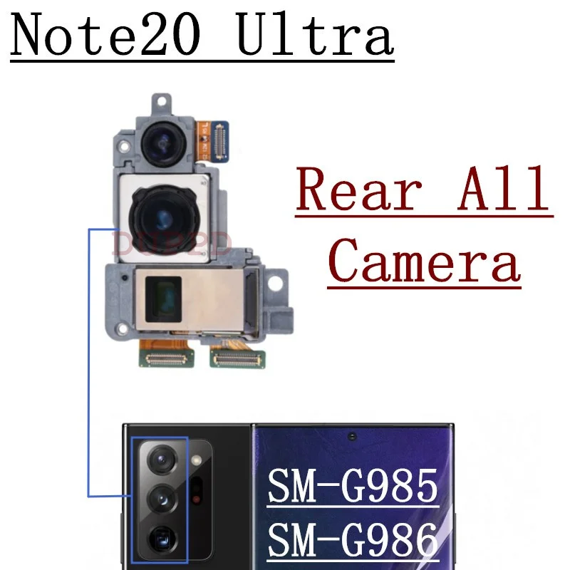 Main Rear Back Camera For Samsung Galaxy Note20 Note 20 Ultra 5G N986U N986N N986B N985F Top Front Camera Flex Cable