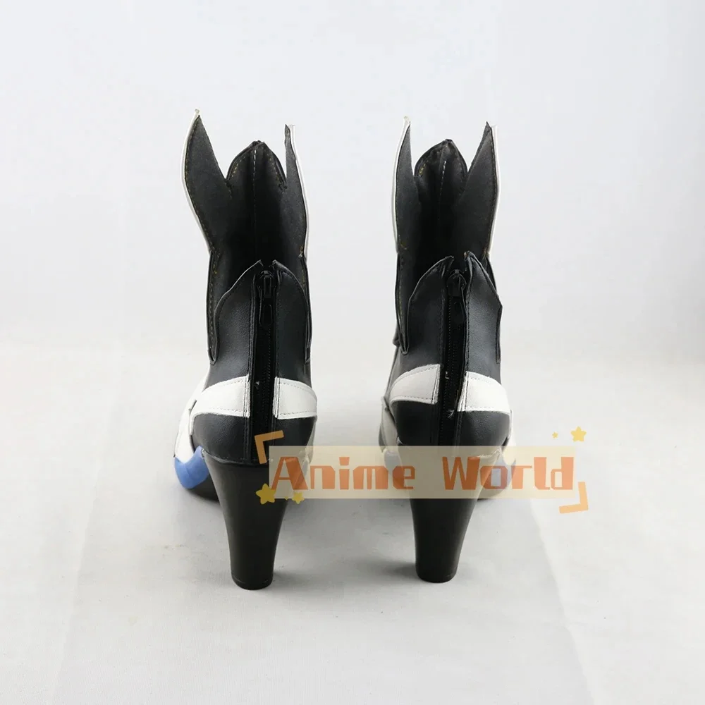 Bronya Zaychik Scarpe Cosplay Gioco Honkai Impact 3 Cosplay Prop Scarpe in pelle PU Stivali di carnevale di Halloween realizzati su misura