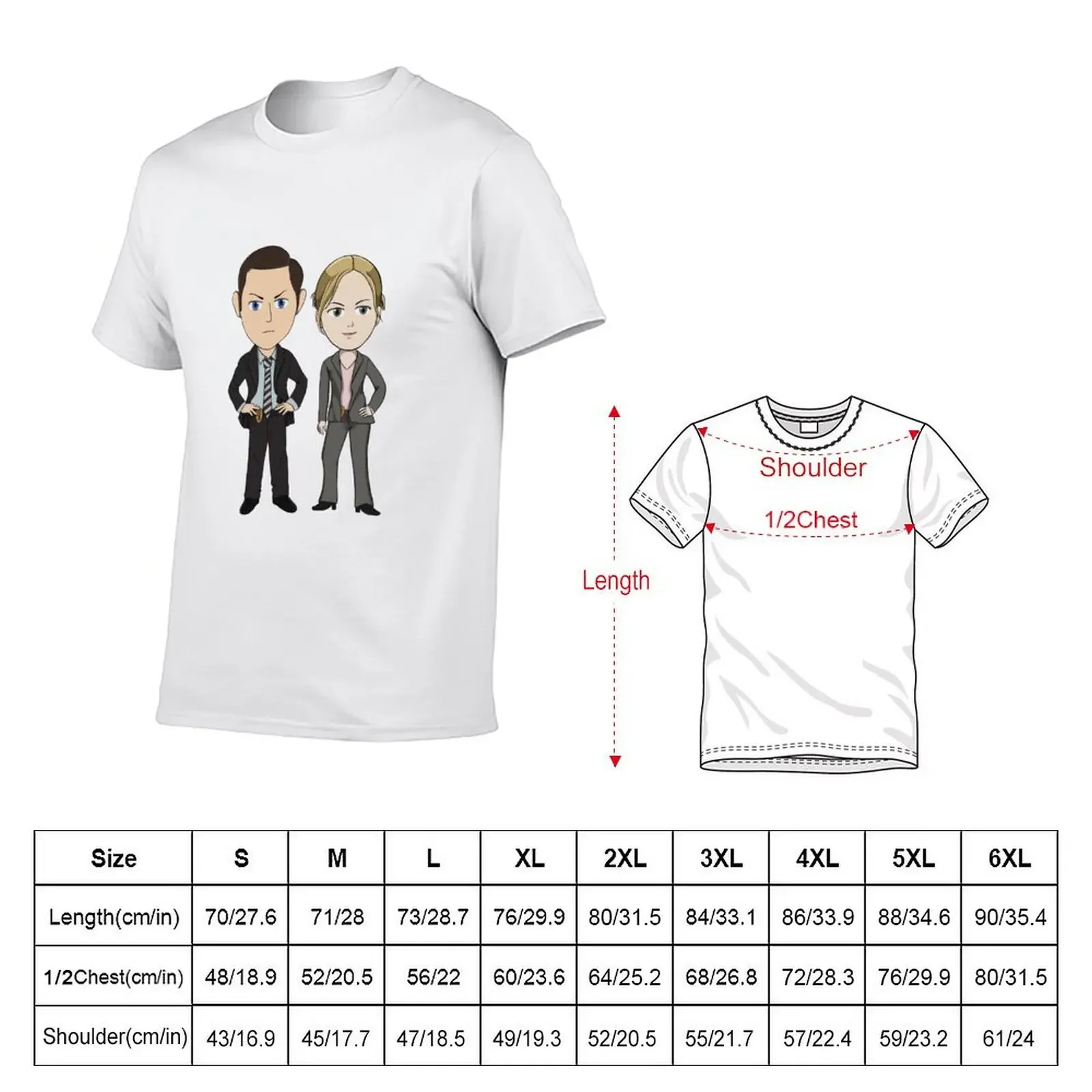 Chibi Carlton Lassiter and Juliet O’hara T-Shirt anime stuff cheap stuff vintage t shirt men