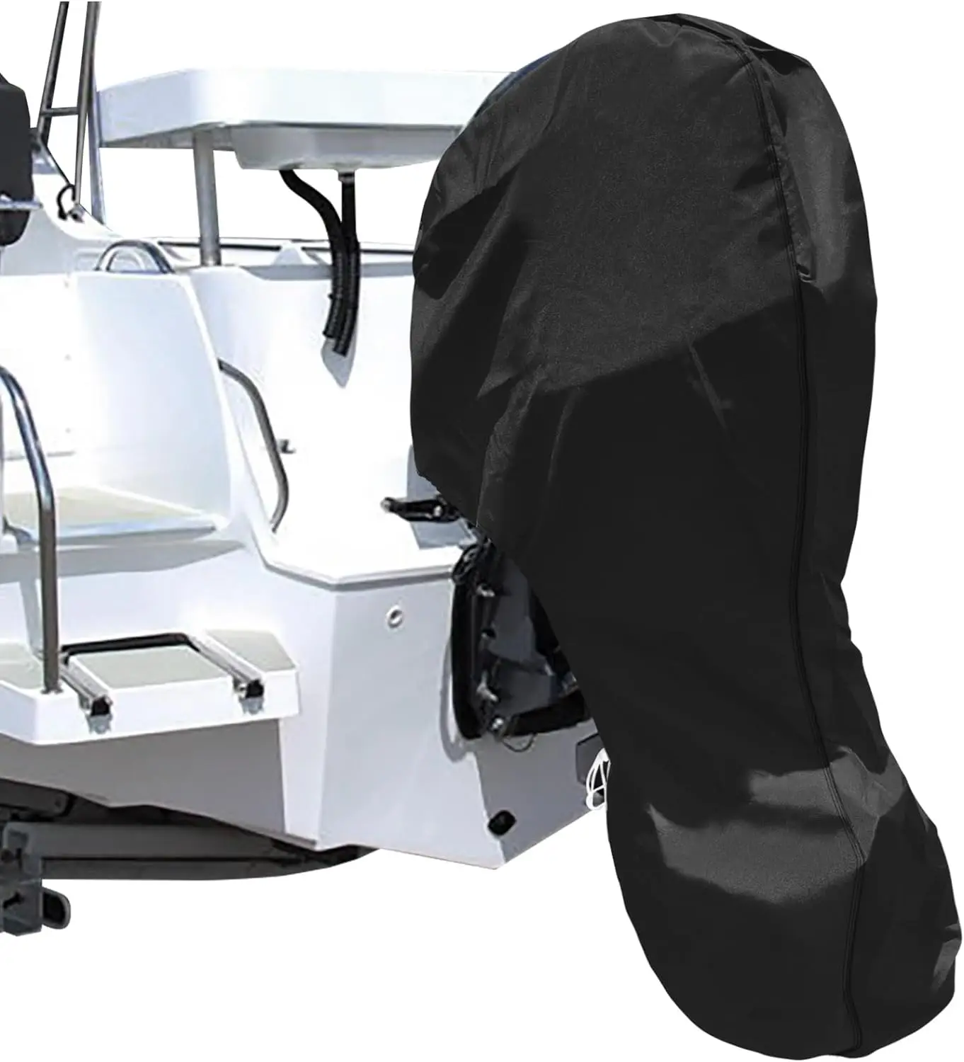 Outboard Motor Covers Trailerable Full Boat Motor Cover Waterproof Heavy Duty Oxford Outboard Engine Covers With Zipper
