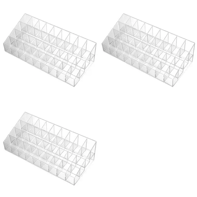 

【ФЕРИТОЙ!】3X36 сетка прозрачная акриловая полка для хранения помады косметическая витрина