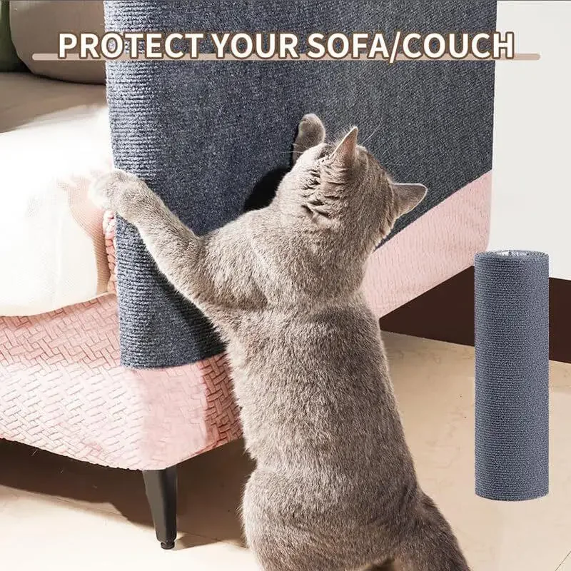 

Self-Adhesive Cat Scratching Mat Trimmable Cat Carpet Cat Scratching Carpet Corner Wall Cat Diy Scratch Sofa Furniture Protector