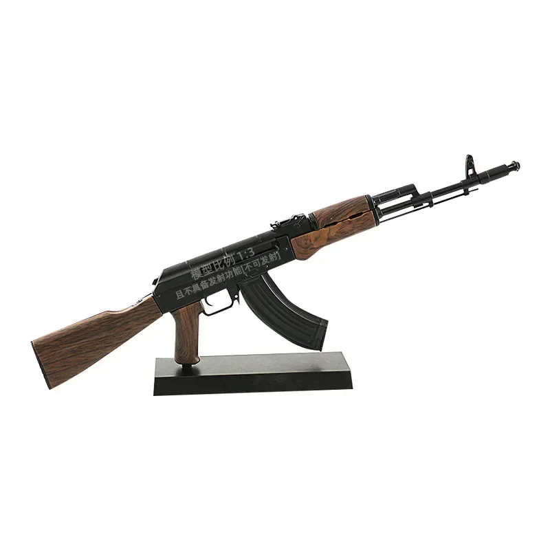 Alloy 1: 3 Mini AK47 Sniper M416 Detachable Submachine Gun Barrett Model Metal Pistol Weapon Assembly Toy Boys Gifts