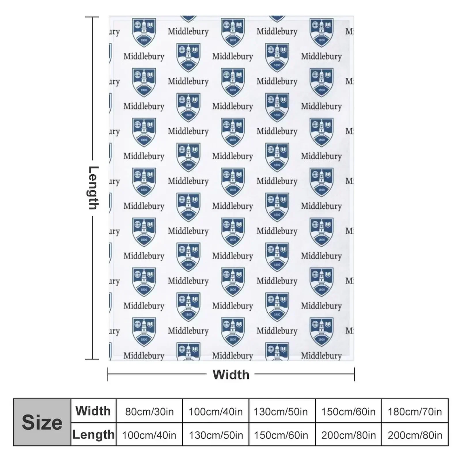 Middlebury College Throw Blanket Beautifuls valentine gift ideas warm winter Soft Plaid Blankets For Baby Luxury Blankets