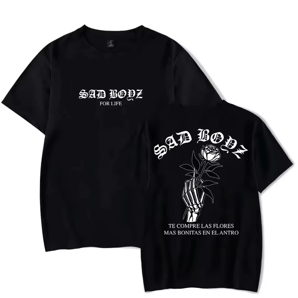 

T Shirt Men Mens Clothing T Shirt Homme Mens T Shirt New in Top & Tees Junior H Las Flores Sad Boyz Tour Merch Print T-shirts