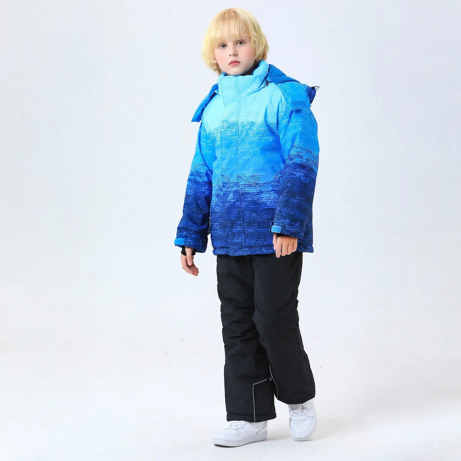 Outdoor Sports Children Thermal Waterproof Ski Suit Boys Girls Fleece Jacket Teenage Quality Kid Skiing Pants Snowboard Clothing