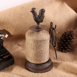 Nostalgic cast iron rope winder pendulum spool garden decorations window display props