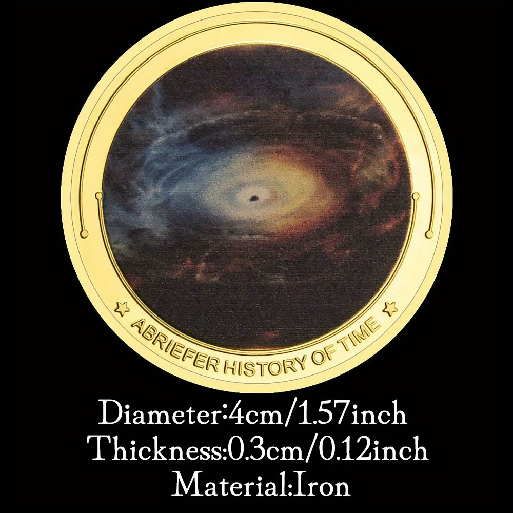Stephen Hawking The Famous British Physicist and King of The Universe Collectible Silver Plated Souvenir Commemorative Coin