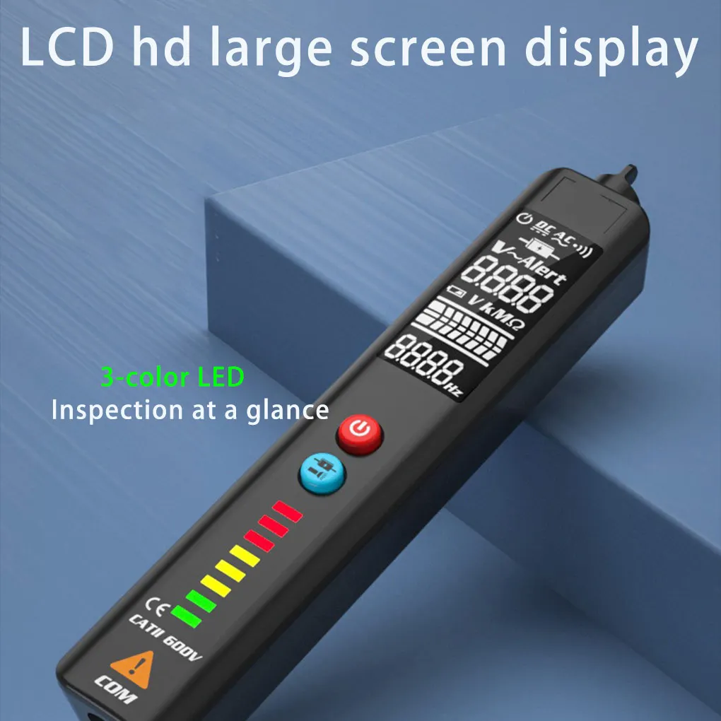 40HZ-1000HZ Digital Voltage Tester Set Detector Detecting Testing Pen