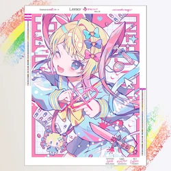 5d pittura diamante fai da te Anime giapponese ragazza carina diamante arte mosaico ricamo pittura diamante kit Poster decorazioni per la casa ダイヤモンドアート