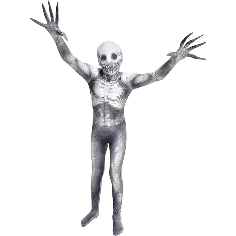 2024 New Arrival Boys Horror Skull Zombie Halloween Costume Child The Rake Costume