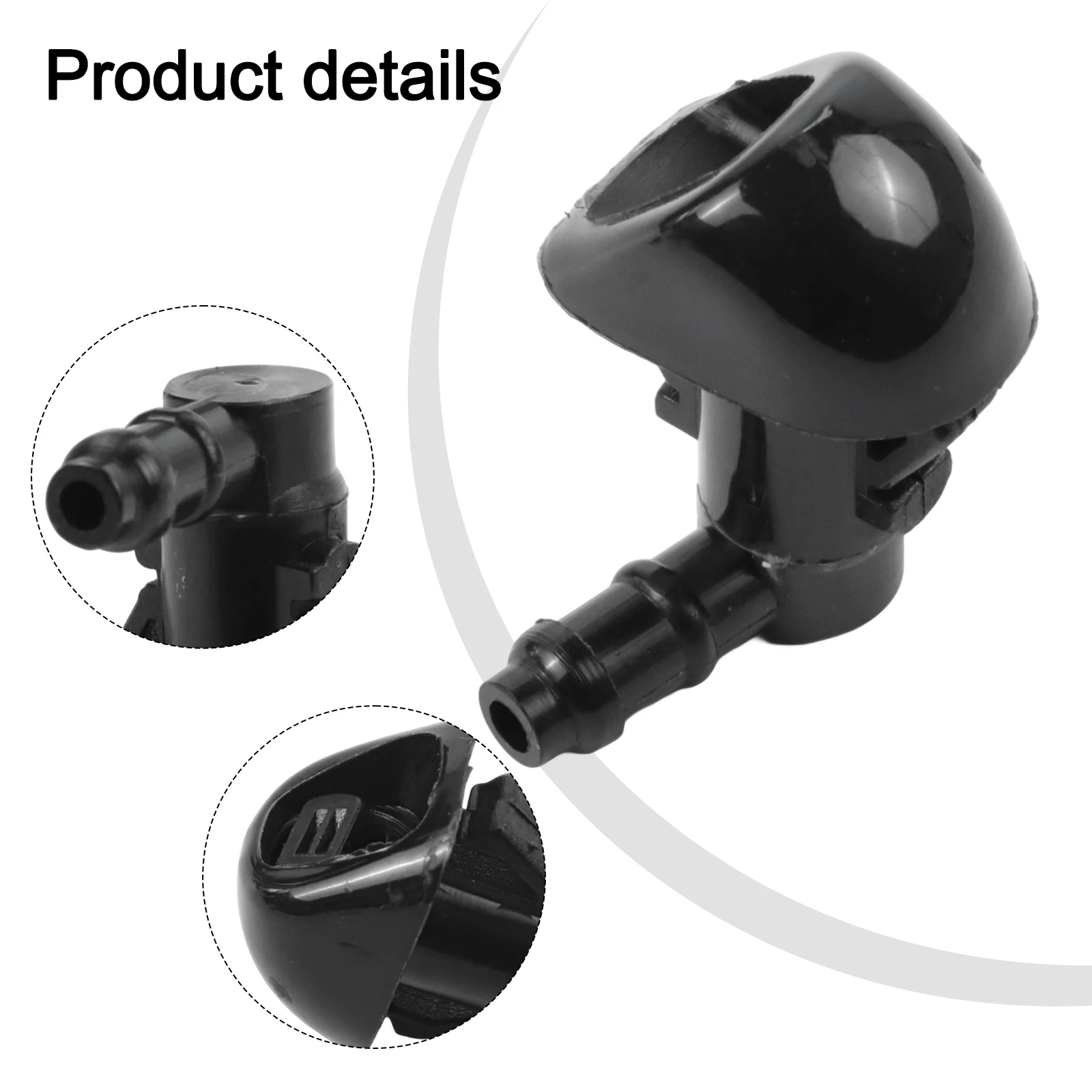 

High Quality Outdoor Washer Nozzle Nozzle Jet 76810-TK8-A01 76810TK8A01 ABS Plastic Accessories Black Windshield