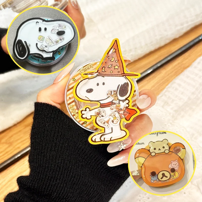 Soporte Magnético para Teléfono con Diseño de Snoopy, Adorable Soporte con Imán Fuerte para un Agarre Seguro, Regalo Perfecto para los Fanáticos de Peanuts