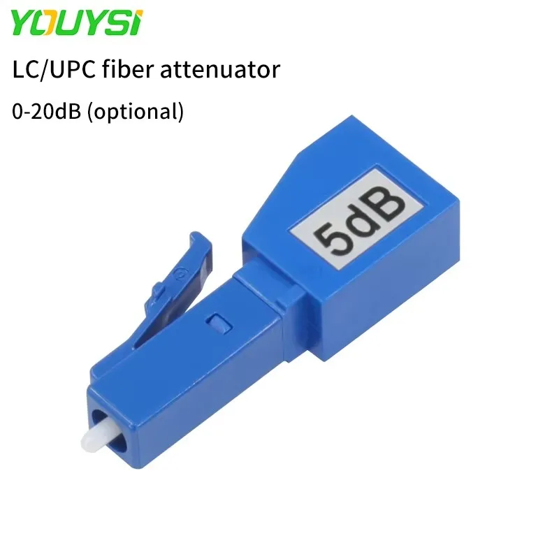 2pcs LC/UPC Fiber Optic Attenuator plastic male Single Mode Male-Female Plug-in fixed FTTH Fiber Attenuator Adapter FreeShipping