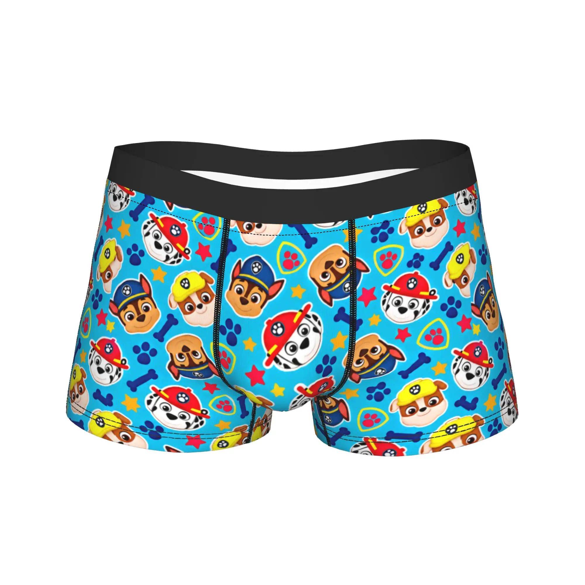 Paw Dogs Puppy Head Icon Collage Art Shorts Briefs  Underwear High Quality Man Soft Trend Boxershorts Print Oversize Underpants